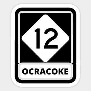 Highway 12 Ocracoke Sticker